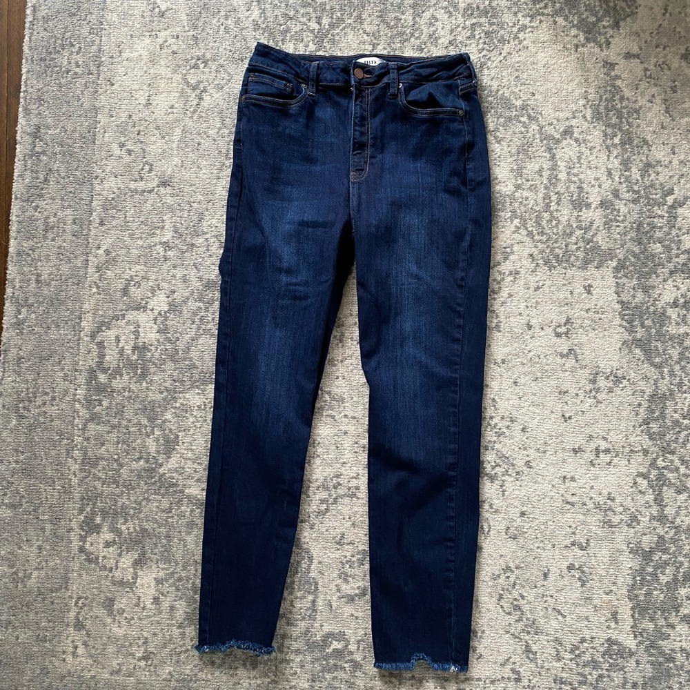 Just Black Denim dark wash skinny jeans worn twice